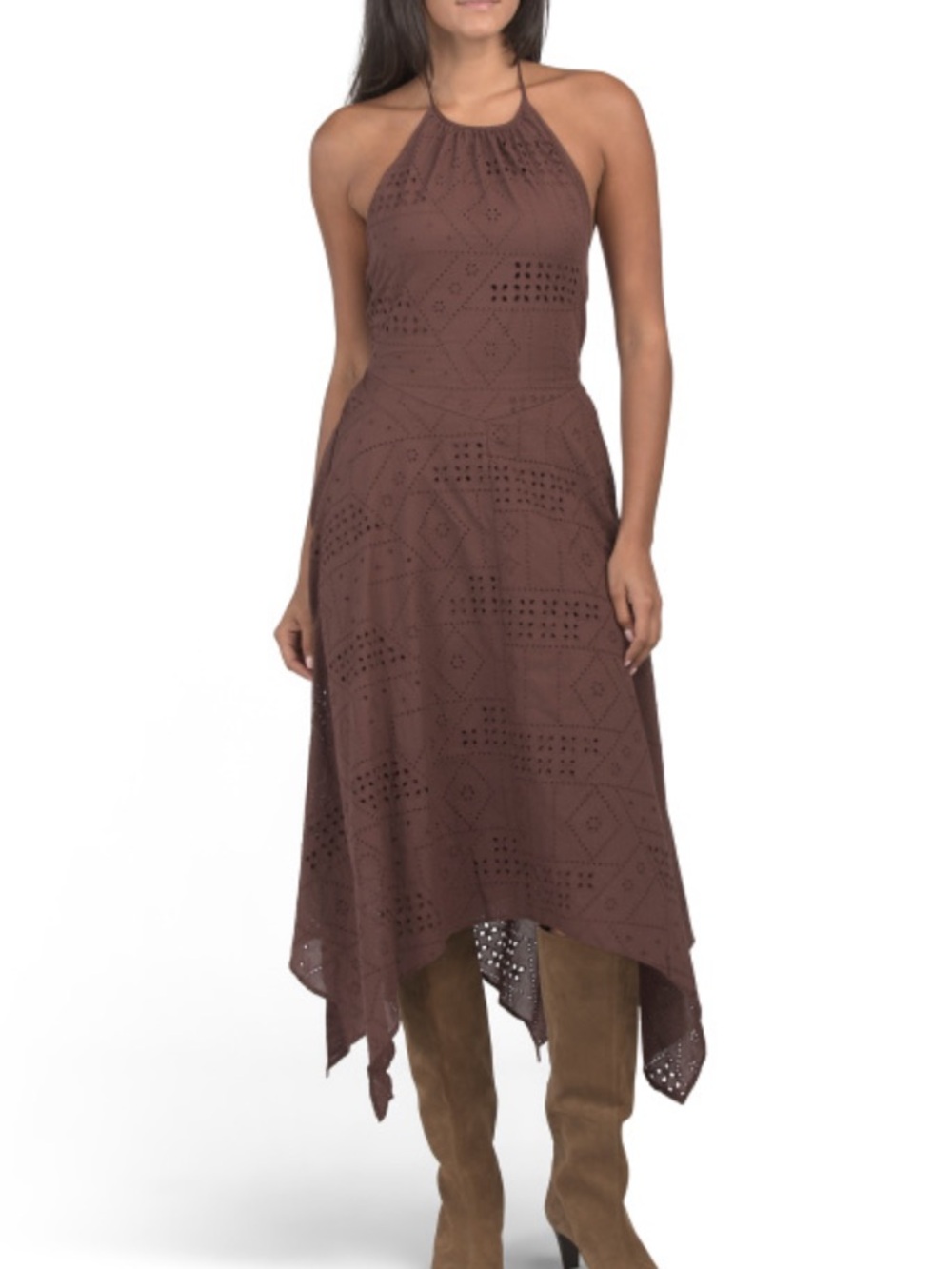 STEVE MADDEN Hem Halter Neck Dress - Picture 2 of 2